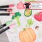 20 Unique Pastel Colors Dual Tip Fabric & T-Shirt Marker Set - Double-Ended Fabric Markers with Chisel Point and Fine Point Tips - Bold Permanent Ink